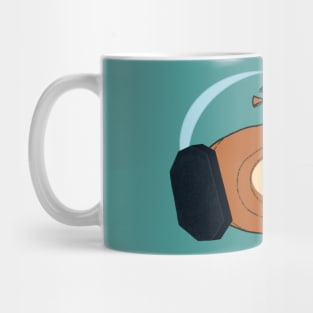 Baby Nut With Headphones Mug